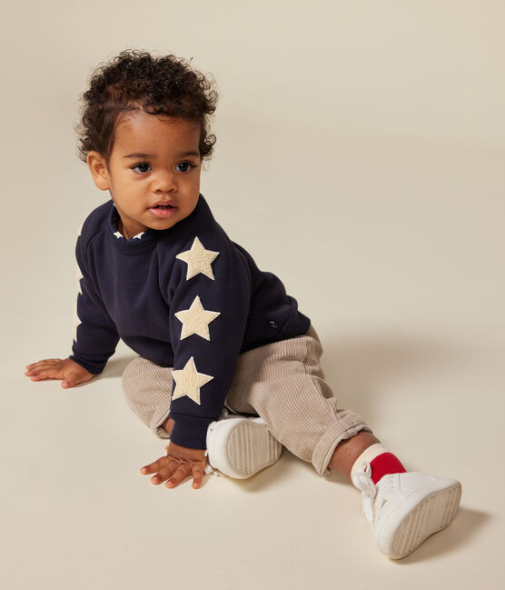 Sweatshirt en molleton bébé bleu SMOKING