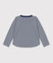 Jongens-T-shirt van tubic met lange mouwen blauw MEDIEVAL/ MONTELIMAR