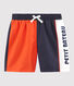 Strandshort met colorblocking effect voor jongens