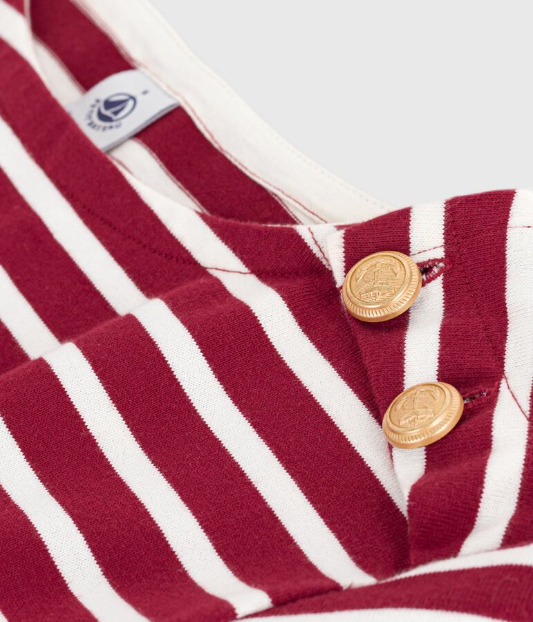 Marini&egrave;re femme en coton rouge/&eacute;cru