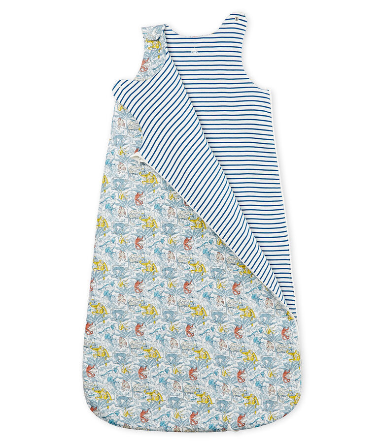 Gigoteuse r&eacute;versible b&eacute;b&eacute; gar&ccedil;on en c&ocirc;te blanc/vert