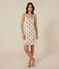 Nuisette en coton motif cœur femme blanc AVALANCHE/ MULTICO