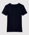 Tee-shirt L'ICONIQUE col V en coton Femme bleu SMOKING