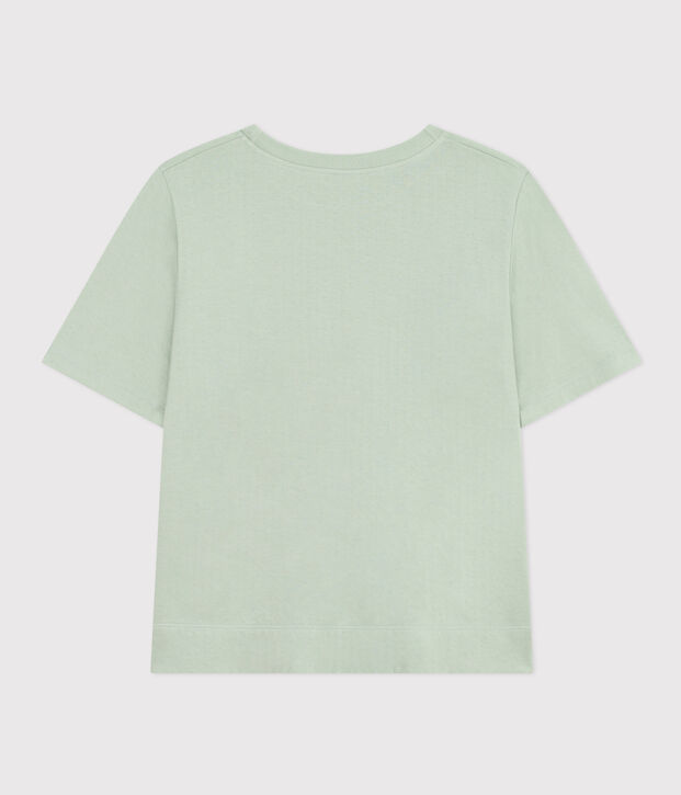 Tee-shirt le Boxy en coton femme vert