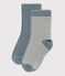 Lot de 2 paires de chaussettes enfant garçon-fille variante 2