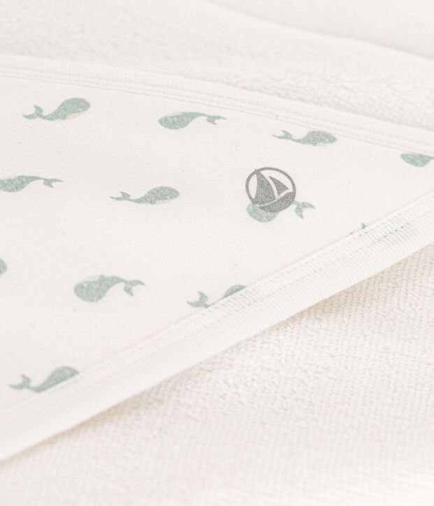 Carr&eacute; de bain b&eacute;b&eacute; blanc/vert