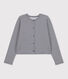 Cardigan à pressions en coton épais Femme