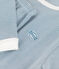Pyjama milleraies fille / garçon en coton bleu ROVER/blanc MARSHMALLOW