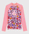 Tee shirt anti-UV UPF 50+ écoresponsable femme rose PATIENCE/blanc MULTICO