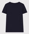 Le Droit, katoenen T-shirt voor dames met V-hals blauw SMOKING