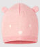 Bonnet bébé fille/garçon rose MINOIS