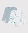 Lot de tee-shirts enfant en coton manches longues imprim&eacute; dragons multicouleur