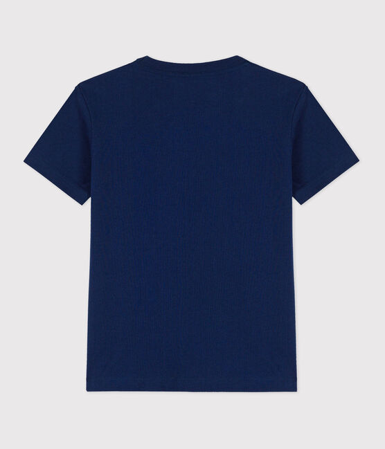 T-shirt manches courtes en coton enfant garçon bleu MEDIEVAL