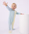 Pyjama b&eacute;b&eacute; en coton imprim&eacute; &agrave; rayures bleu/blanc