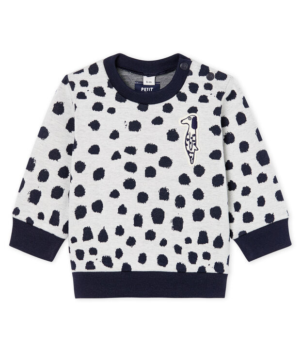 Sweatshirt baby gemixt Jean Jullien wit/DOTTIES