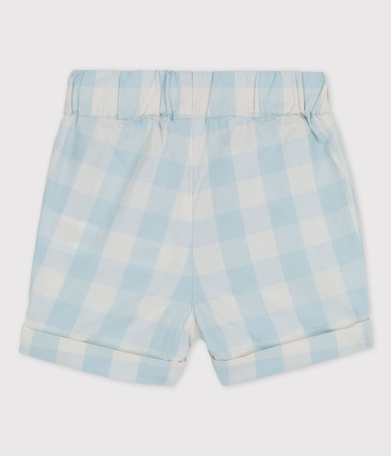 Popeline vichy babyshort BOLDAIR/wit