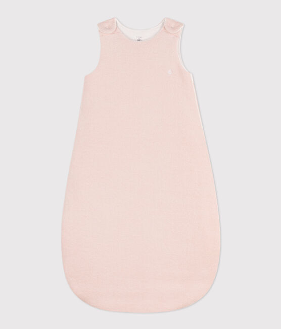 TRAPPELZAK VAN BOUCLÉBADSTOF TOG 2 roze SALINE