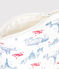 Pochette bébé en coton motifs Paris blanc MARSHMALLOW/blanc MULTICO