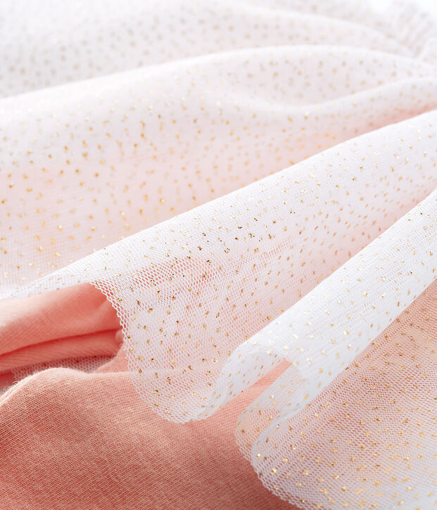 Jupe legging b&eacute;b&eacute; fille rose/rose