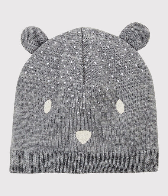 Bonnet en tricot bébé. gris SUBWAY CHINE