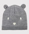 Bonnet en tricot bébé. gris SUBWAY CHINE