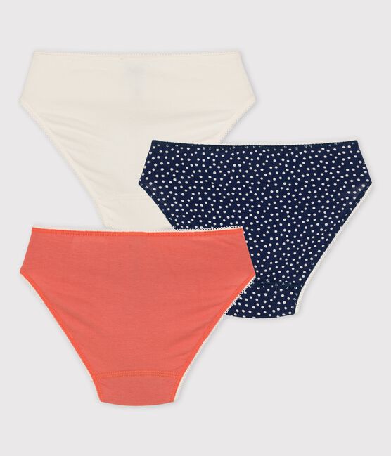 Lot de 3 culottes à pois petite fille en coton et élasthanne variante 1