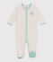 Effen fluwelen babypyjama beige MONTELIMAR CHINE