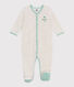 Effen fluwelen babypyjama