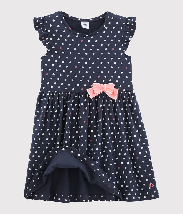 Robe enfant fille bleu/multicouleur