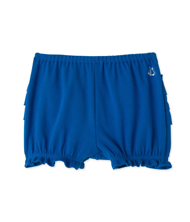 Culotte bloomer b&eacute;b&eacute; fille bleu