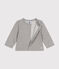 Cardigan en molleton bébé gris CHATON CHINE