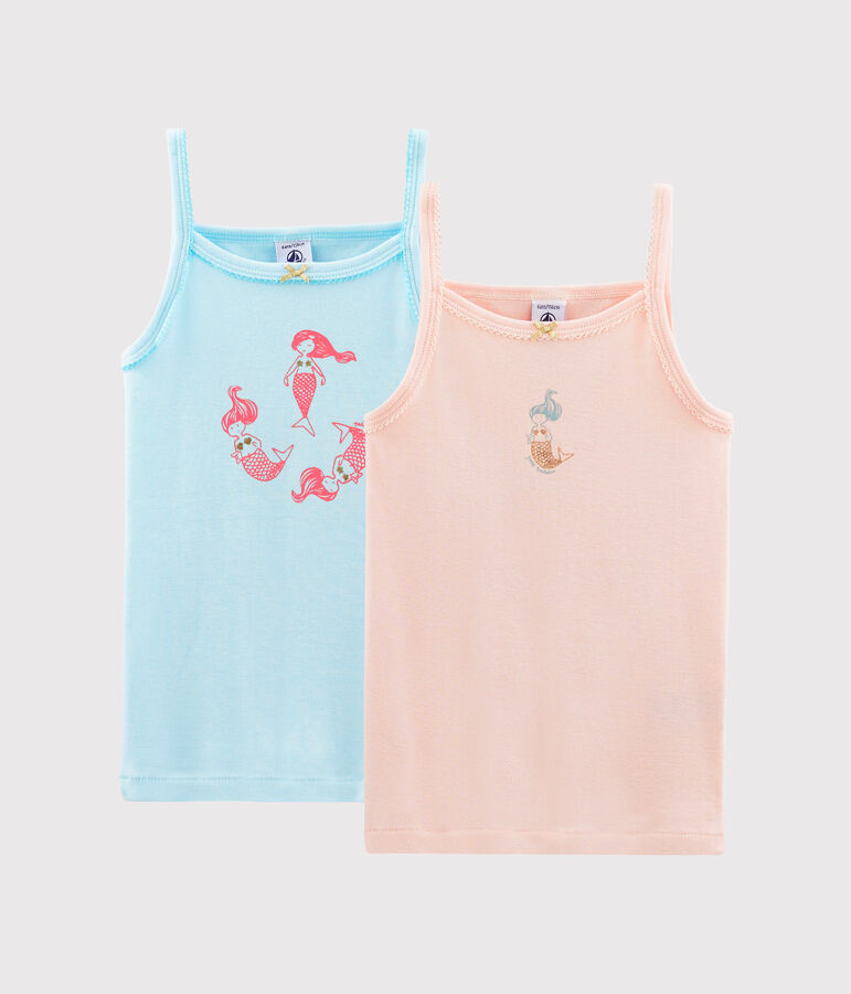 Set meisjeshemden met schouderbandjes variante 1