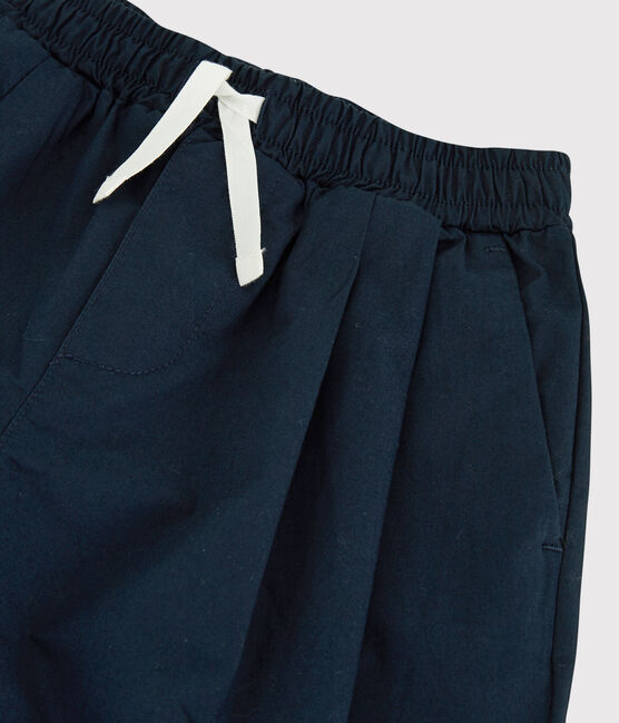 Comfortabele katoenen jongensbroek blauw SMOKING