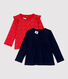 Set met 2 katoenen blouses baby.