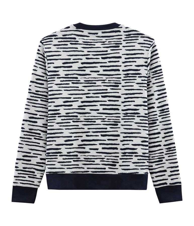 Sweatshirt in samenwerking met Jean Jullien wit MARSHMALLOW/ DASH CN