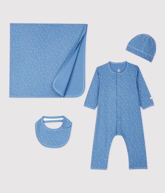 Coffret cadeau naissance petites étoiles bébé en coton biologique variante 1