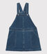 Robe salopette en denim bio enfant fille