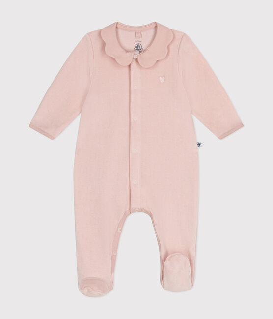 Pyjama en velours bébé rose SALINE