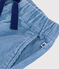 Effen fluwelen broek voor kinderen ADRIATIC