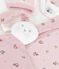 Cadeauset babypyjama van fluweel met bloemenprint variante 1