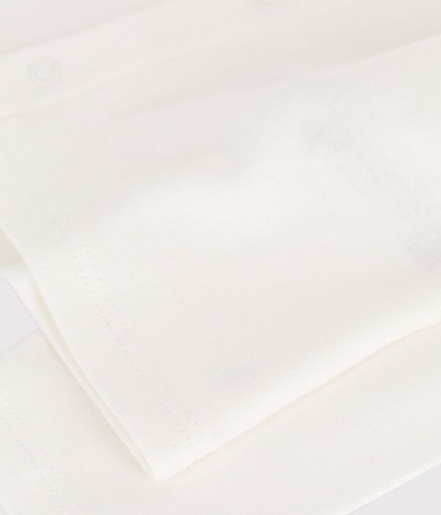 Cardigan b&eacute;b&eacute; en coton uni blanc