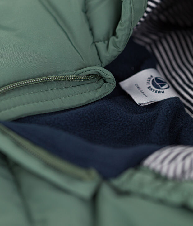 Combipilote b&eacute;b&eacute; en mati&egrave;re recycl&eacute;e vert