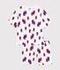 Pyjama short et tee-shirt en coton motif bateaux femme