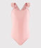1-delig gerecycled badpak meisje roze GRETEL/wit MARSHMALLOW