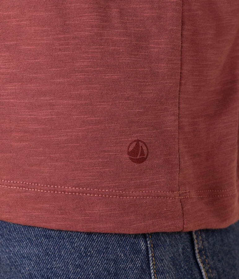 LE DROIT, katoenen T-shirt voor dames met rolkraag bruin