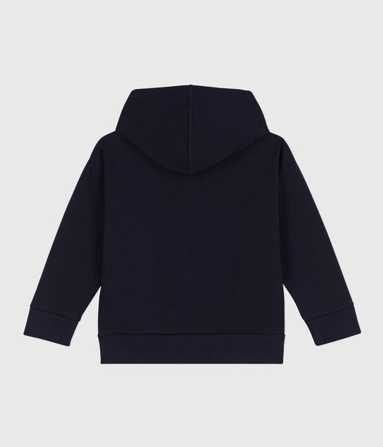 Sweatshirt zippé à capuche enfant garçon bleu SMOKING