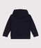 Sweatshirt zippé à capuche enfant garçon bleu SMOKING