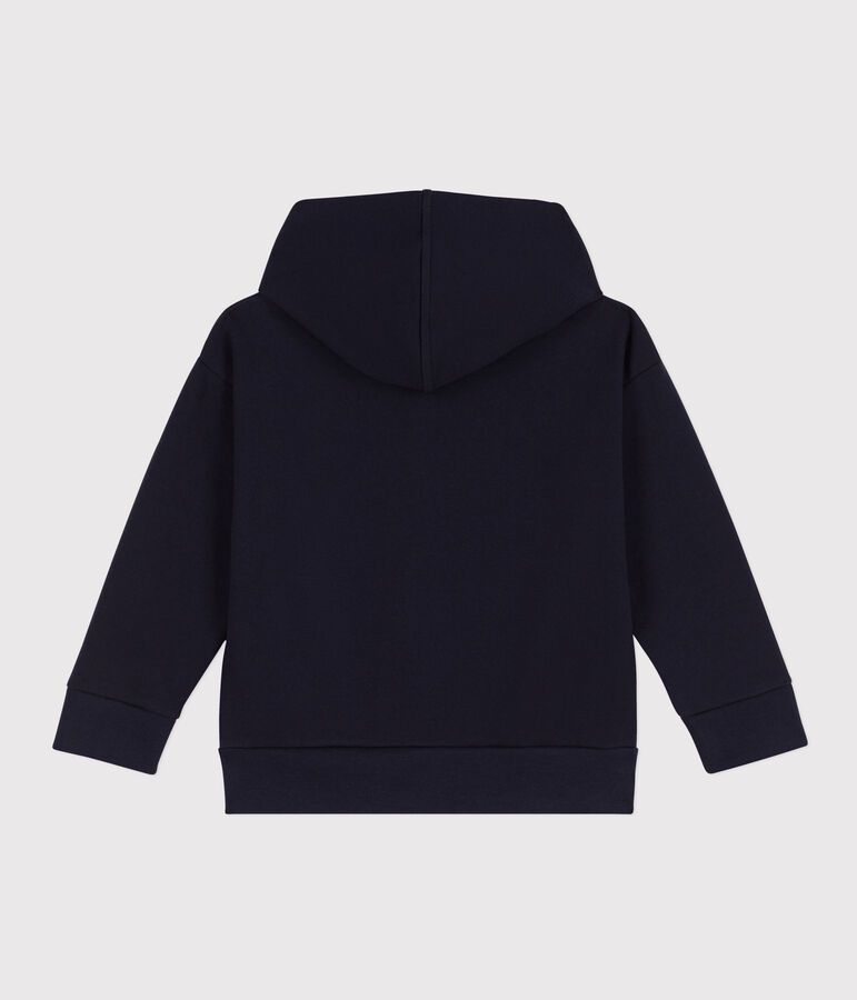 Sweatshirt zipp&eacute; &agrave; capuche enfant gar&ccedil;on bleu