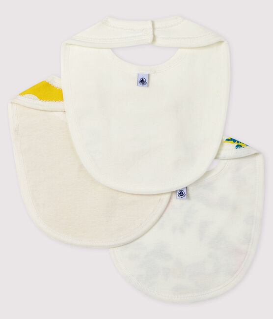 Lot de 3 bavoirs bébé fille en côte variante 1