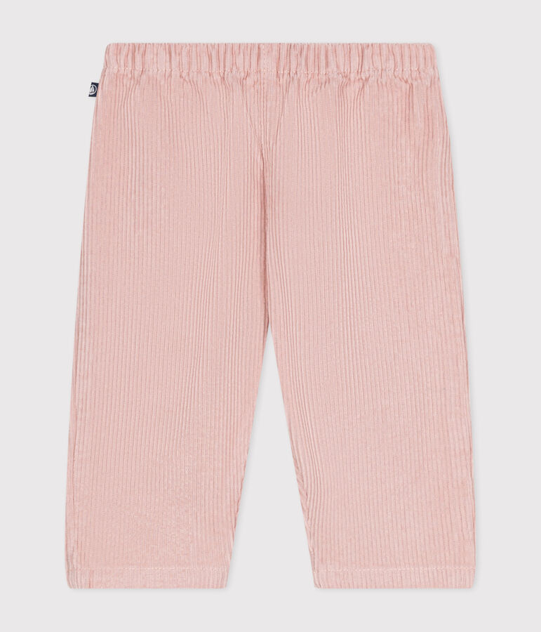 Fluwelen broek voor baby's roze